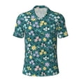 thumbnail image 1 of Salouo Floral for Men's Short Sleeve Polo Shirts,Polo Shirts for Men Performance Short Sleeve Golf Shirt Athletic Casual Collared T-Shirt-X-Large, 1 of 8