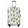 thumbnail image 1 of Salouo Flowe Rooster Pattern Travel Dust-proof Suitcase Cover, Softside Suitcase Protector Luggage Cover Protector for 18-32inch ,Not Included Suitcase, 1 of 8