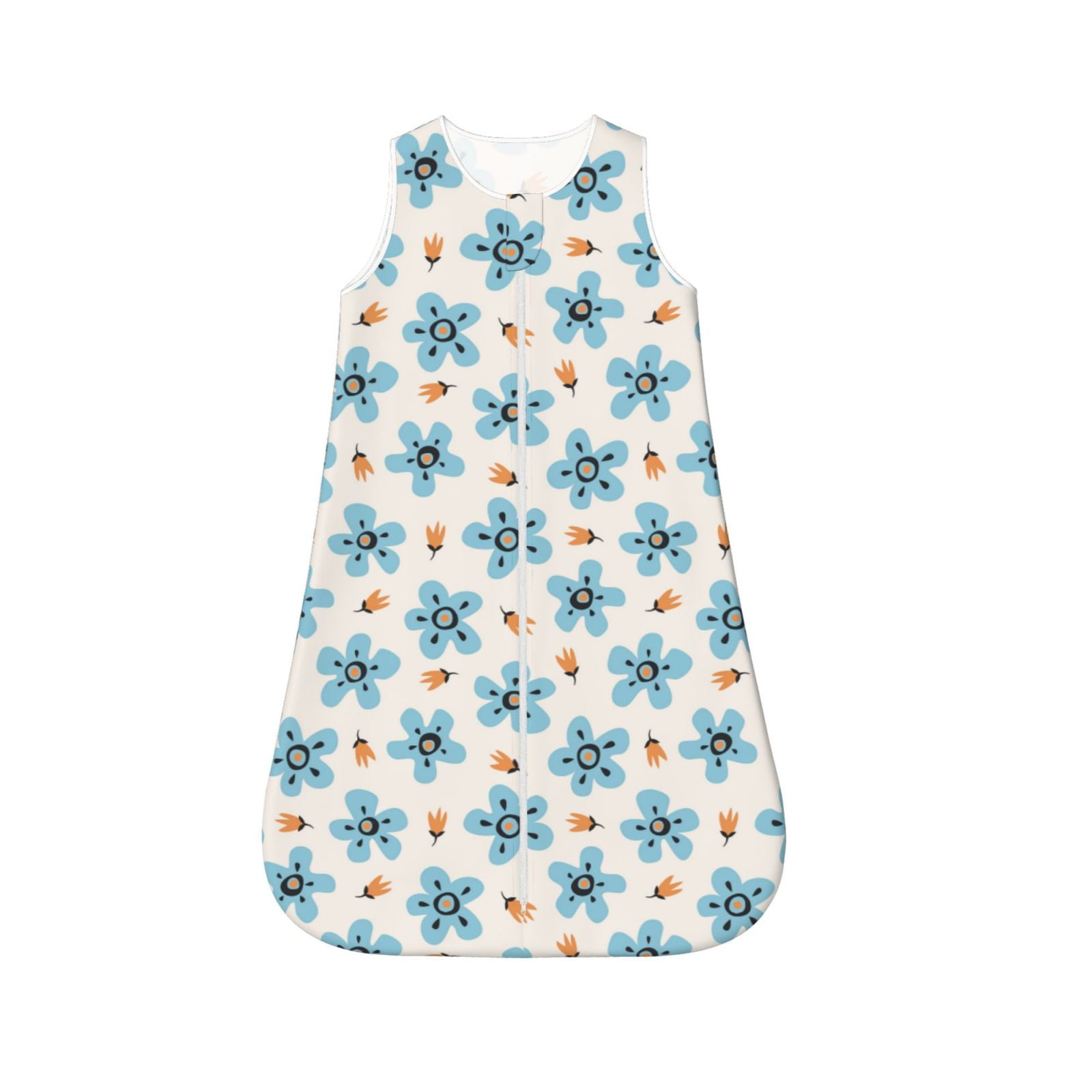 Salouo Flower Leaves Print Baby Sleep Sack Wearable Blanket for Babies