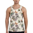 thumbnail image 1 of Salouo Flying Butterflies-1 for Men's Tank Tops,Sleeveless Muscle Shirts for Men Quick Dry Workout Tank Top Gym Muscle Tee Fitness Bodybuilding Sleeveless T Shirt-Large, 1 of 7