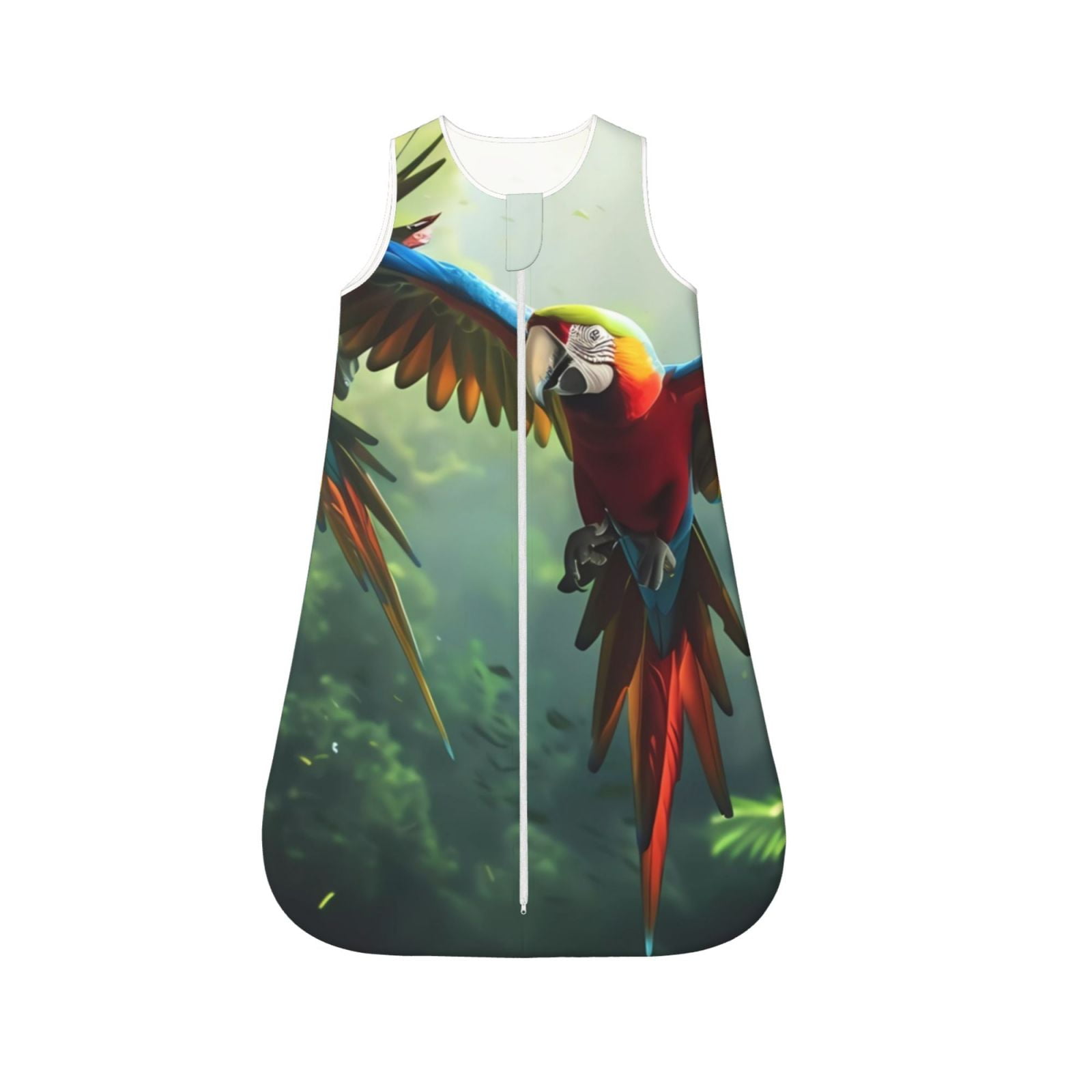 Salouo Flying Parrots In Jungle Print Baby Sleep Sack Wearable Blanket