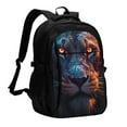 thumbnail image 1 of Salouo Forest Cool Lion Pattern Extra Large Travel Laptop,Backpack with USB Charging Port College Backpack Business Work Bag Casual Daypack Fits for Men & Women, 1 of 7