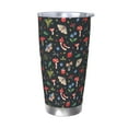 thumbnail image 1 of Salouo Forest Flora and Insects Print 20oz Tumbler with Lid,Stainless Steel Vacuum Insulated Tumbler Durable Insulated Coffee Mug Thermal Cup with Splash Proof Sliding Lid-Without Straw, 1 of 8