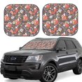 thumbnail image 1 of Salouo Foxes Pattern Car Windshield Sun Shade Foldable | Front Windshield Shade for Sun, Heat and UV Rays | Interior Sun Protection-Small, 1 of 6