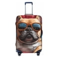 thumbnail image 1 of Salouo French Bulldog In Sunglasses Pattern Travel Dust-proof Suitcase Cover, Softside Suitcase Protector Luggage Cover Protector for 18-32inch ,Not Included Suitcase, 1 of 8