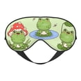 thumbnail image 1 of Salouo Frog Amanita Mushroom Pattern Sleep Mask,Sleep Eye Mask & Blindfold Eye Sleep Shade Cover with Elastic Strap Soft Eye Cover Eyeshade for Night Sleeping Travel & Nap, 1 of 7