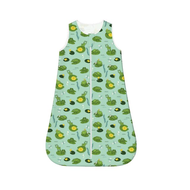 Salouo Froggs In The Lake Print Baby Sleep Sack Wearable Blanket for