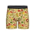 thumbnail image 1 of Salouo Fruits And Vegetables Pattern Men's Boxer Briefs, Soft & Breathable Underwear Elastic Waistband Briefs for Men,1-Pack, 1 of 7