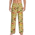 thumbnail image 1 of Salouo Fruits And Vegetables Print Pajama Pants for Men, Lounge Pants Elastic Waistband Casual Men's sleepwear Loungewear Sleep Pajama Pant -XX-Large, 1 of 7