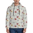 thumbnail image 1 of Salouo Funny Cat White Pattern Men's Fall Hoodie Sweatshirt,Sport Hoodie with Pockets for Men Pullover Casual Hooded Sweatshirt-4X-Large, 1 of 7