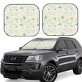 thumbnail image 1 of Salouo Funny Chicken Pattern Car Windshield Sun Shade Foldable | Front Windshield Shade for Sun, Heat and UV Rays | Interior Sun Protection-Small, 1 of 6