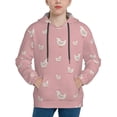 thumbnail image 1 of Salouo Funny Chicken Pattern Hoodie Sweatshirt for Youth, Fall Pullover Hoodie Sweatshirt Long-Sleeve Pullover Hooded Sweatshirt-Medium, 1 of 6