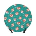 thumbnail image 1 of Salouo Funny Christmas Deer Pattern Bone China Decorative Plate,Holiday Decor Decorative Ceramic Plates with Stand Elegant Home DéCor for Hallway/Living Room/Bedroom-6in, 1 of 6
