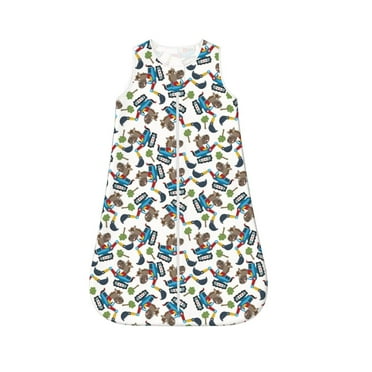 Salouo Funny Excavator Print Baby Sleep Sack Wearable Blanket for Babies Toddler Sleeping Sack 1 Pack, Sleep Sacks for ,Unisex Girl & Boy-Medium