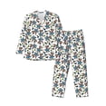 thumbnail image 1 of Salouo Funny Excavator Print Button-Front Long Sleeve Pajama Set for Men, Soft 2Pjs Men's Long Sleeve Sleepwear-XX-Large, 1 of 7