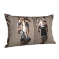 thumbnail image 1 of Salouo Funny Horse Faces Expressions Pattern Pillow Cases,1PC Pillow Covers with Envelope Closure Decorative Pillow Case for Bed Couch,Pillows Not Included-20"x30", 1 of 6