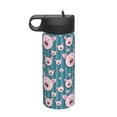 thumbnail image 1 of Salouo Funny Pig Faces Pattern 18 oz Water Bottle With Straw,Stainless Steel Sports Water Cup Flask Wide Mouth Travel Thermal Mug for Home Office Car, 1 of 8