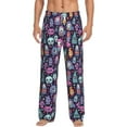 thumbnail image 1 of Salouo Funny colorful skull ghost Print Pajama Pants for Men, Lounge Pants Elastic Waistband Casual Men's sleepwear Loungewear Sleep Pajama Pant -Medium, 1 of 7