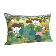 thumbnail image 1 of Salouo Garden Farm Pattern Pillow Cases,1PC Pillow Covers with Envelope Closure Decorative Pillow Case for Bed Couch,Pillows Not Included-20"x30", 1 of 6