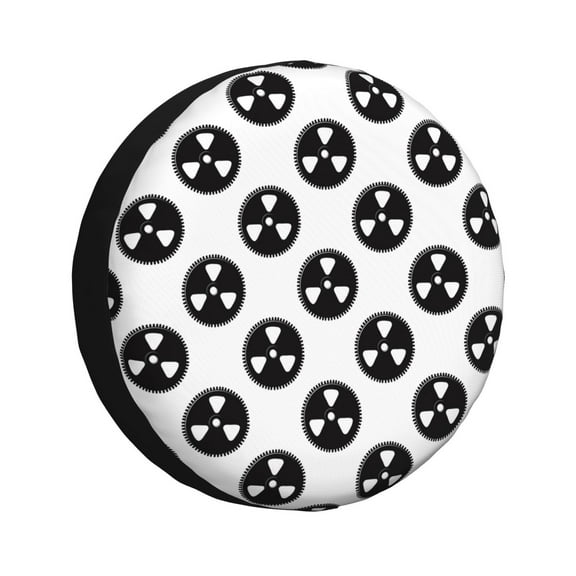 Salouo Gear Tools Print Spare Tire Cover 14-17 inch Spare Tire Protector Universal Tough Tire Wheel Cover for Trailer SUV and Truck-14 inch