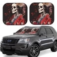 thumbnail image 1 of Salouo Geisha Skeleton With Flowers Pattern Car Windshield Sun Shade Foldable | Front Windshield Shade for Sun, Heat and UV Rays | Interior Sun Protection-Medium, 1 of 6
