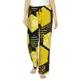 thumbnail image 1 of Salouo Geometric Pattern with Bee Print Women's Pajama Pants Casual Loose Sweatpants PJs Flowy Pants Drawstring Palazzo for Women Wide Leg Pants Lounge Pajama -Medium, 1 of 8