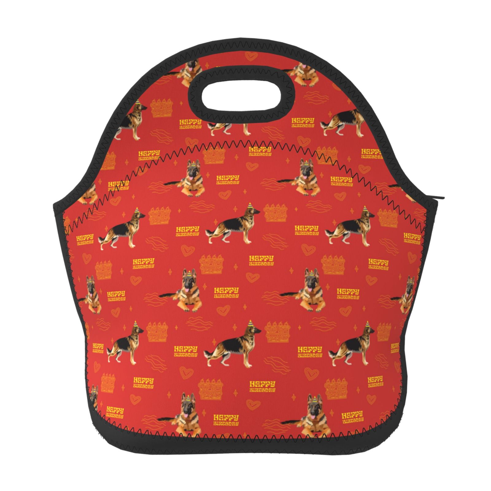 Salouo German Shepherd Dog for Lunch Tote,Lunch Bag Insulated Lunch Box