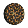 Salouo German Shepherd Dog Print Spare Tire Cover 1417 inch Spare Tire