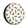 Salouo German Shepherd Dog Print Spare Tire Cover 1417 inch Spare Tire