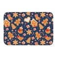 thumbnail image 1 of Salouo Gingerbread Delights Pattern Outdoor Indoor Sturdy Doormats 16’’×24’’, Anti Fatigue Soft Flannel Thick Door Mat,Non-Slip Rectangle Rug Cushion, 1 of 7