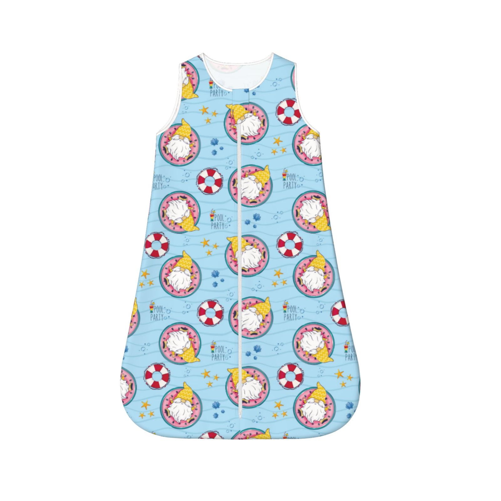 Salouo Gnome Pool Party Print Baby Sleep Sack Wearable Blanket for