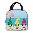 thumbnail image 1 of Salouo Gnomes On The Beach for Unisex Lunch Bag Leakproof Lunch Tote Large Capacity Reusable Insulated Lunch Box Cooler Lunch Container for Work/Office/Picnic/Travel-Black, 1 of 8