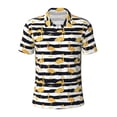 thumbnail image 1 of Salouo Gold Flamingo for Men's Short Sleeve Polo Shirts,Polo Shirts for Men Performance Short Sleeve Golf Shirt Athletic Casual Collared T-Shirt-Small, 1 of 8
