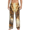 thumbnail image 1 of Salouo Golden Horned White Dragon Print Pajama Pants for Men, Lounge Pants Elastic Waistband Casual Men's sleepwear Loungewear Sleep Pajama Pant -Large, 1 of 7