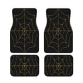 thumbnail image 1 of Salouo Golden Spider Web for Car Floor Mat Set of 4–Car Carpet Mats - Car Mats with Anti-Slip Backing & Driver Heel Pad Universal Fit for Cars, Trucks, SUVs, and Vans, 1 of 1