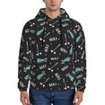 thumbnail image 1 of Salouo Golf Bags And Balls Pattern Men's Fall Hoodie Sweatshirt,Sport Hoodie with Pockets for Men Pullover Casual Hooded Sweatshirt-Small, 1 of 7