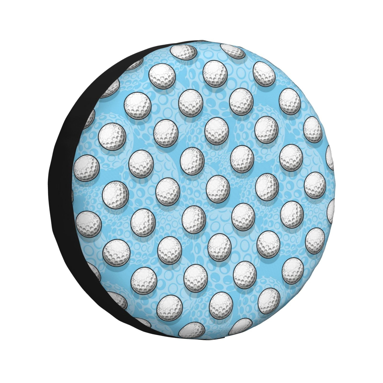 Salouo Golf Balls 1 Print Spare Tire Cover 1417 inch Spare Tire