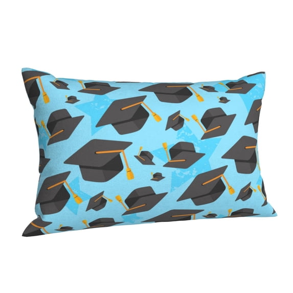 Salouo Graduation Hats1 Pattern Pillow Cases,1PC Pillow Covers with Envelope Closure Decorative Pillow Case for Bed Couch,Pillows Not Included-20"x30"