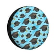 thumbnail image 1 of Salouo Graduation Hats1 Print Spare Tire Cover 14-17 inch Spare Tire Protector Universal Tough Tire Wheel Cover for Trailer SUV and Truck-14 inch, 1 of 6