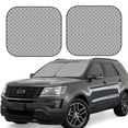 thumbnail image 1 of Salouo Gray Plaid Pattern Car Windshield Sun Shade Foldable | Front Windshield Shade for Sun, Heat and UV Rays | Interior Sun Protection-Medium, 1 of 6