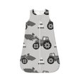 Salouo Gray Tractor Print Baby Sleep Sack Wearable Blanket for Babies