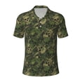 thumbnail image 1 of Salouo Green Camouflage Skull for Men's Short Sleeve Polo Shirts,Polo Shirts for Men Performance Short Sleeve Golf Shirt Athletic Casual Collared T-Shirt-XX-Large, 1 of 8