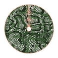 thumbnail image 1 of Salouo Green Snakeskin Christmas Tree Skirt 36" Farmhouse Christmas Decorations Snowman Xmas Tree Skirt Tree Mat for Holiday Party Decor, 1 of 8