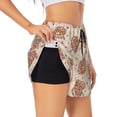 thumbnail image 1 of Salouo Groovy Disco Pumpkin Print Women's 2 in 1 Running Shorts Double-Layer Shorts Athletic Workout Gym Yoga Shorts Running Shorts for Women-XX-Large, 1 of 7