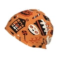 thumbnail image 1 of Salouo Halloween 2 Print Unisex Beanie Hat,Knitted Baggy Skull Cap Winter Warm Hats Beanie Sleep Hats Cancer Headwear Caps for Women & Men 1 Pieces, 1 of 7
