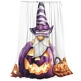 thumbnail image 1 of Salouo Halloween Gnome With Pumpkins Print Bed Blankets,Flannel Blanket Comfortable Air Conditioning Blanket Lightweight Blanket for Sofa Bed Travel & Couch -40"x30", 1 of 8