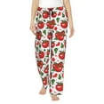 thumbnail image 1 of Salouo Hand Drawn Tomatoes Print Women's Pajama Pants Casual Loose Sweatpants PJs Flowy Pants Drawstring Palazzo for Women Wide Leg Pants Lounge Pajama -Medium, 1 of 8
