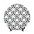 thumbnail image 1 of Salouo Happy Football Pattern Bone China Decorative Plate,Holiday Decor Decorative Ceramic Plates with Stand Elegant Home DéCor for Hallway/Living Room/Bedroom-7in, 1 of 6