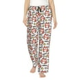thumbnail image 1 of Salouo Happy Foxy Faces Print Women's Pajama Pants Casual Loose Sweatpants PJs Flowy Pants Drawstring Palazzo for Women Wide Leg Pants Lounge Pajama -Medium, 1 of 8