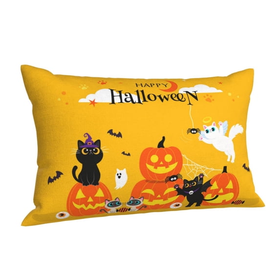 Salouo Happy Halloween1 Pattern Pillow Cases,1PC Pillow Covers with Envelope Closure Decorative Pillow Case for Bed Couch,Pillows Not Included-20"x30"